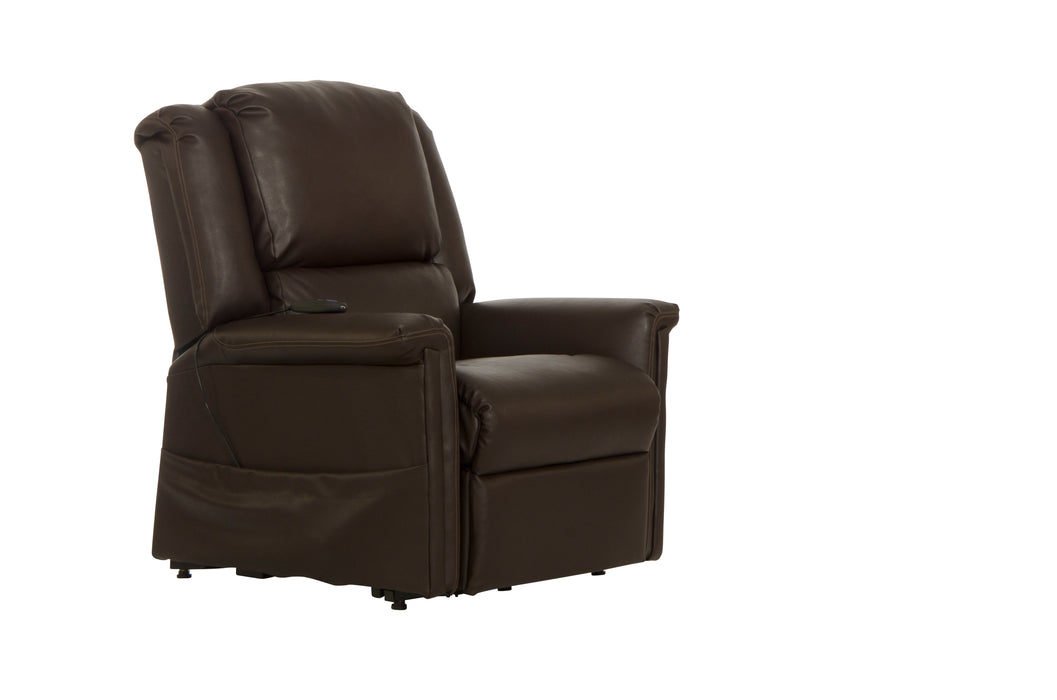 Catnapper - Elsie Power Lift Lay Flat Recliner in Chocolate - 4897-CHO - GreatFurnitureDeal