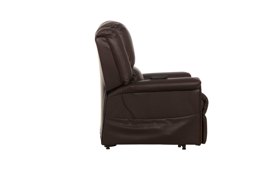 Catnapper - Elsie Power Lift Lay Flat Recliner in Chocolate - 4897-CHO - GreatFurnitureDeal