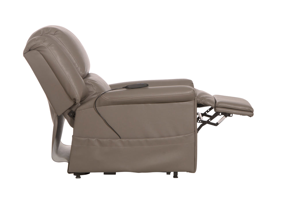 Catnapper - Elsie Power Lift Lay Flat Recliner in Dove - 4897-DOVE - GreatFurnitureDeal