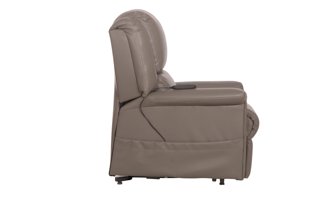 Catnapper - Elsie Power Lift Lay Flat Recliner in Dove - 4897-DOVE - GreatFurnitureDeal