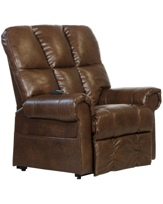 Catnapper - Stallworth Pow'r Lift Full Lay-Out Recliner in Chestnut - 4898-CHESTNUT - GreatFurnitureDeal