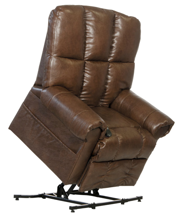 Catnapper - Stallworth Pow'r Lift Full Lay-Out Recliner in Chestnut - 4898-CHESTNUT - GreatFurnitureDeal