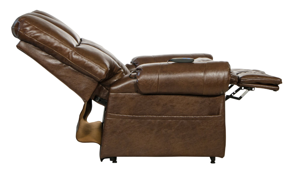 Catnapper - Stallworth Pow'r Lift Full Lay-Out Recliner in Chestnut - 4898-CHESTNUT - GreatFurnitureDeal