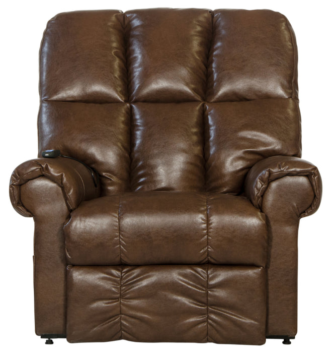 Catnapper - Stallworth Pow'r Lift Full Lay-Out Recliner in Chestnut - 4898-CHESTNUT - GreatFurnitureDeal