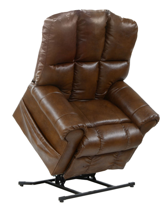 Catnapper - Stallworth Pow'r Lift Full Lay-Out Recliner in Chestnut - 4898-CHESTNUT