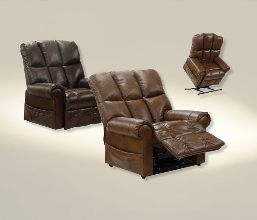 Catnapper - Stallworth Pow'r Lift Full Lay-Out Recliner in Godiva - 4898-GODIVA - GreatFurnitureDeal