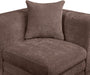 Meridian Furniture - Stellar 114" Chenille Fabric Upholstered 6 Piece Modular Sectional - 608Brown-Sec6C - GreatFurnitureDeal