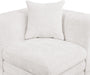 Meridian Furniture - Stellar 152" Chenille Fabric Upholstered 6 Piece Modular Sectional - 608Cream-Sec6A - GreatFurnitureDeal