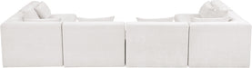 Meridian Furniture - Stellar 152" Chenille Fabric Upholstered 6 Piece Modular Sectional - 608Cream-Sec6D - GreatFurnitureDeal