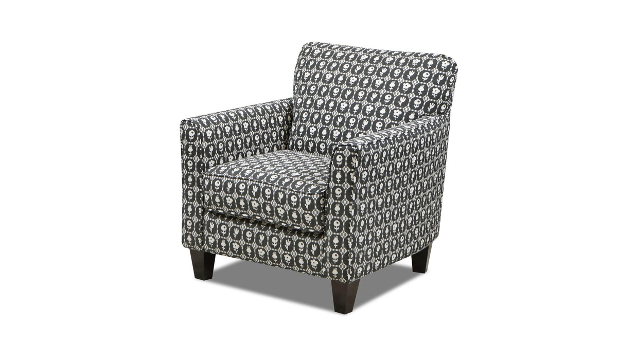 Southern Home Furnishings - Hollyhock Accent Chair in Multi - 25-02 Hollyhock Carbon - GreatFurnitureDeal