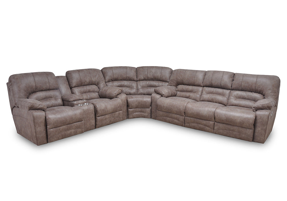 Franklin Furniture - Legacy 3 Piece Power Reclining Sectional Sofa in Titanium - 50044-83-50099-50034-83-TITANIUM