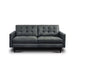 GFD Leather - Naples Gray Leather Loveseat - 501007 - GreatFurnitureDeal