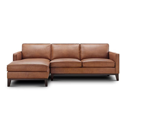 GFD Leather - Pimlico Brown Leather Sectional with LAF Chaise - 501011 - GreatFurnitureDeal