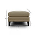 GFD Leather - Sienna Beige Leather Midcentury Ottoman - 501031 - GreatFurnitureDeal