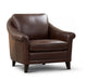 GFD Leather - Sienna Brown Leather Midcentury Armchair - 501044 - GreatFurnitureDeal