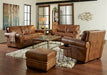 GFD Leather - Toulouse Brown Leather Ottoman - 501046 - GreatFurnitureDeal