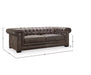 GFD Leather - Vienna Dark Brown Leather 2 Piece Living Room Set - 501052 - GreatFurnitureDeal