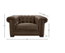 GFD Leather - Vienna Dark Brown Leather Armchair - 501054 - GreatFurnitureDeal