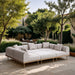 Meridian Furniture - Laguna 106.5" Resilient Water Resistant Fabric Upholstered Outdoor Patio 6 Piece Modular Sectional - 55036Beige-Sec6C - GreatFurnitureDeal
