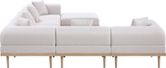 Meridian Furniture - Laguna 142" Resilient Water Resistant Fabric Upholstered Outdoor Patio 7 Piece Modular Sectional - 55036Beige-Sec7A - GreatFurnitureDeal