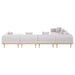 Meridian Furniture - Laguna 142" Resilient Water Resistant Fabric Upholstered Outdoor Patio 7 Piece Modular Sectional - 55036Beige-Sec7A - GreatFurnitureDeal