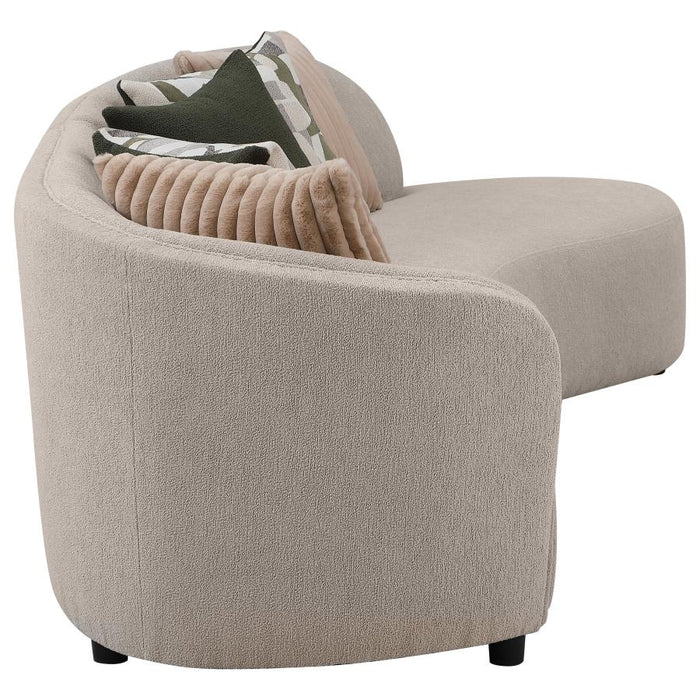 Coaster Furniture - Fayette 2-Piece Upholstered Sectional Sofa in Greige - 504920 - GreatFurnitureDeal