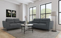 Coaster Furniture - Nolan 2-Piece Upholstered Sofa Set Charcoal - 509281-S2 - GreatFurnitureDeal