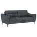 Coaster Furniture - Nolan 2-Piece Upholstered Sofa Set Charcoal - 509281-S2 - GreatFurnitureDeal