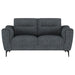 Coaster Furniture - Nolan 2-Piece Upholstered Sofa Set Charcoal - 509281-S2 - GreatFurnitureDeal