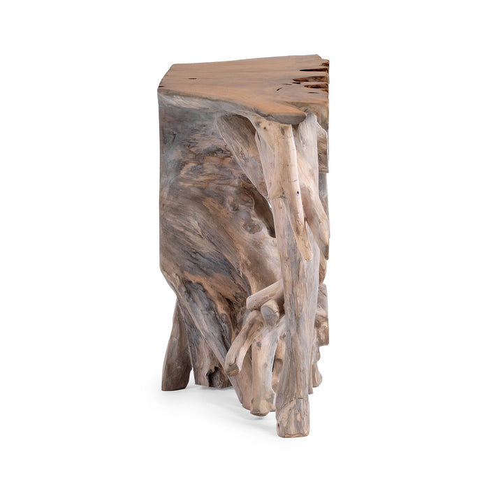 Classic Home - Cypress 59"- 60" Console Table in Natural White Wash - 51000001