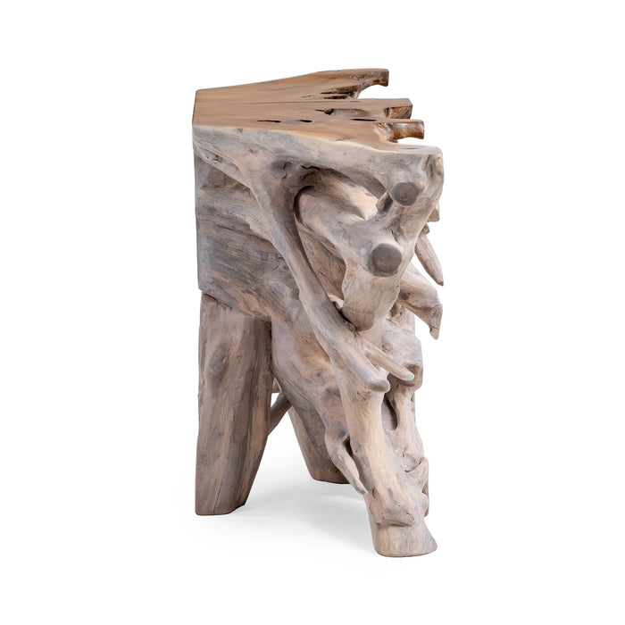 Classic Home - Cypress 70"-71" Console Table in Natural White Wash - 51000011