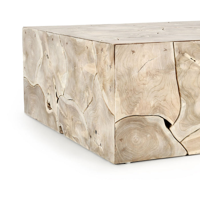 Classic Home - Sorrento 40" Square Coffee Table Bleached - 51005313 - GreatFurnitureDeal