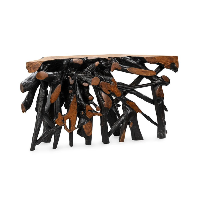 Classic Home - Cypress Console Table in Black/Brown - 51005315 - GreatFurnitureDeal