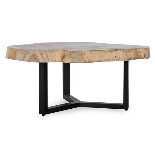 Classic Home - Celine Live Edge Coffee Table in Natural - 51005352 - GreatFurnitureDeal