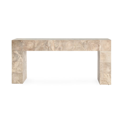 Classic Home - Anders Teak Wood 70" Console Table Cream Wash - 51005382 - GreatFurnitureDeal