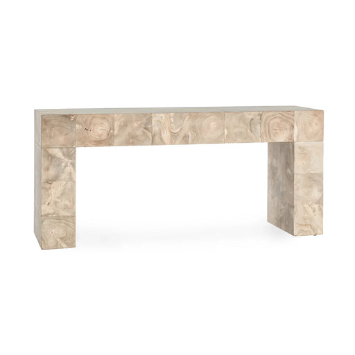 Classic Home - Anders Teak Wood 70" Console Table Cream Wash - 51005382 - GreatFurnitureDeal