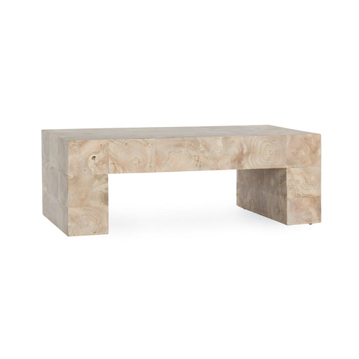 Classic Home - Anders Teak Wood 51" Coffee Table Cream Wash - 51005383 - GreatFurnitureDeal