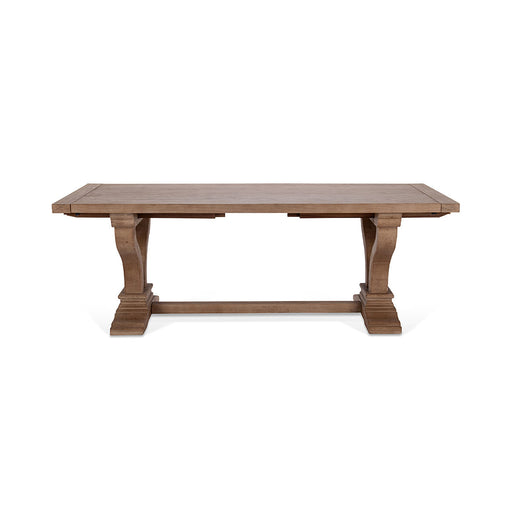 Classic Home - Alexander Solid Wood Extending Dining Table - Distressed Brown - 51005407 - GreatFurnitureDeal