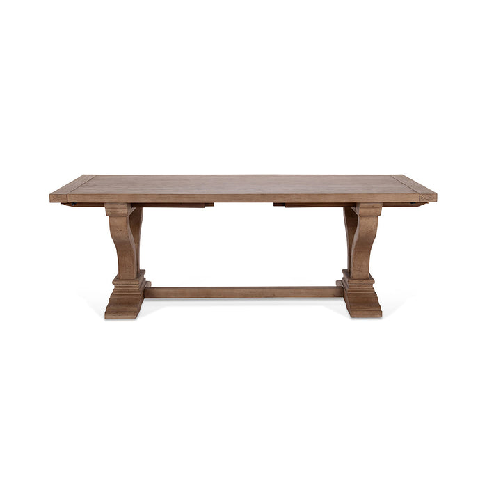 Classic Home - Alexander Solid Wood Extending Dining Table - Distressed Brown - 51005407 - GreatFurnitureDeal
