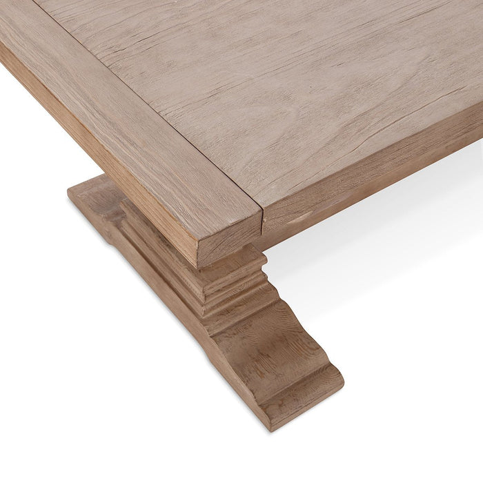 Classic Home - Alexander Solid Wood Extending Dining Table - Distressed Brown - 51005407 - GreatFurnitureDeal