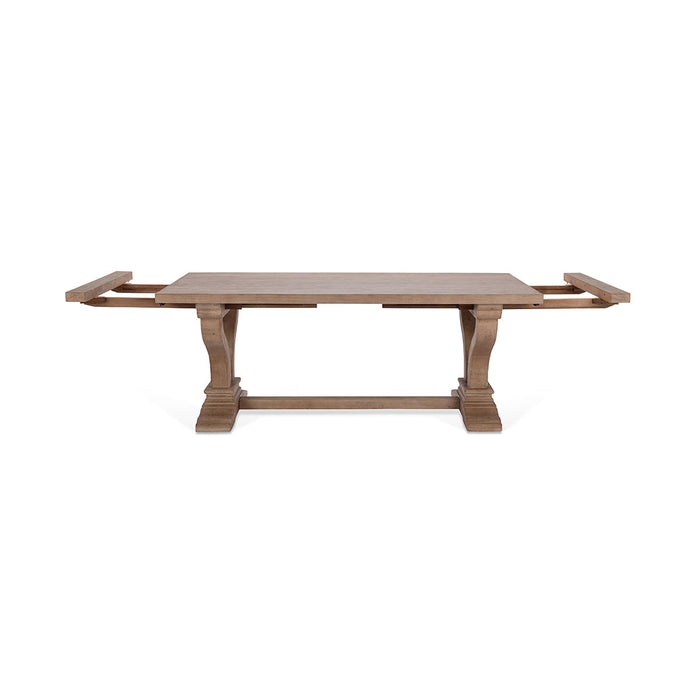 Classic Home - Alexander Solid Wood Extending Dining Table - Distressed Brown - 51005407 - GreatFurnitureDeal