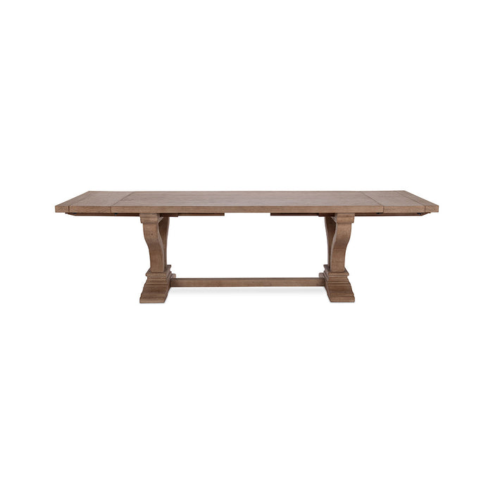 Classic Home - Alexander Solid Wood Extending Dining Table - Distressed Brown - 51005407 - GreatFurnitureDeal