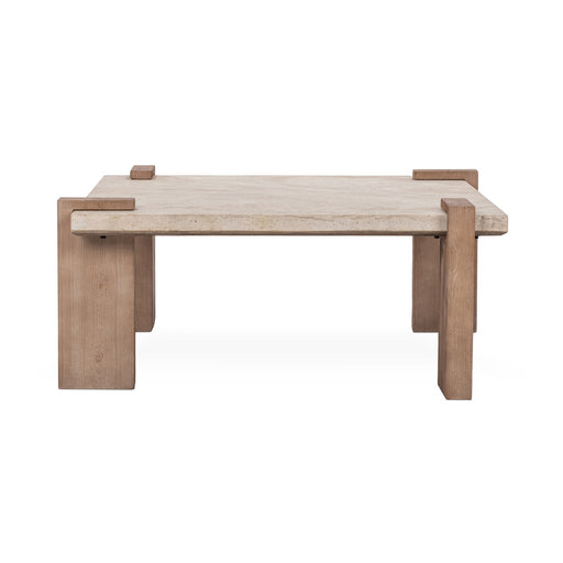 Classic Home - Ruare Travertine Square Coffee Table - 51005415 - GreatFurnitureDeal