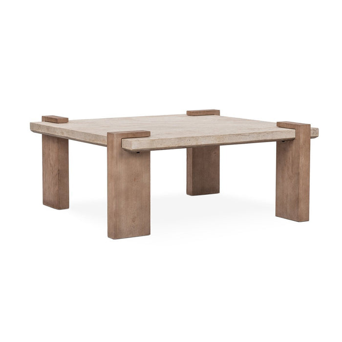 Classic Home - Ruare Travertine Square Coffee Table - 51005415 - GreatFurnitureDeal