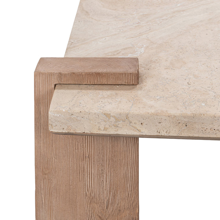 Classic Home - Ruare Travertine Square Coffee Table - 51005415 - GreatFurnitureDeal