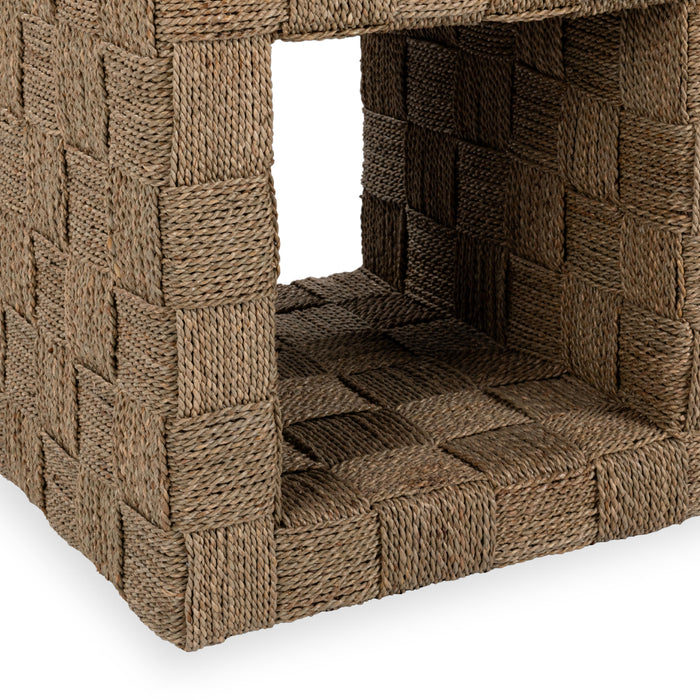 Classic Home - Neyla Seagras Weave Square End Table - 51005458