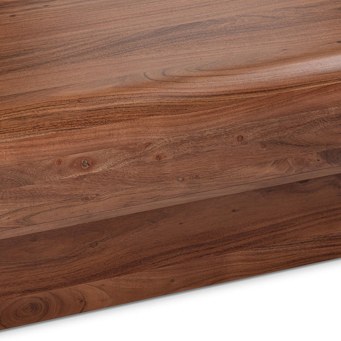 Classic Home - Craig Solid Wood Rectangle Coffee Table - 51005981 - GreatFurnitureDeal