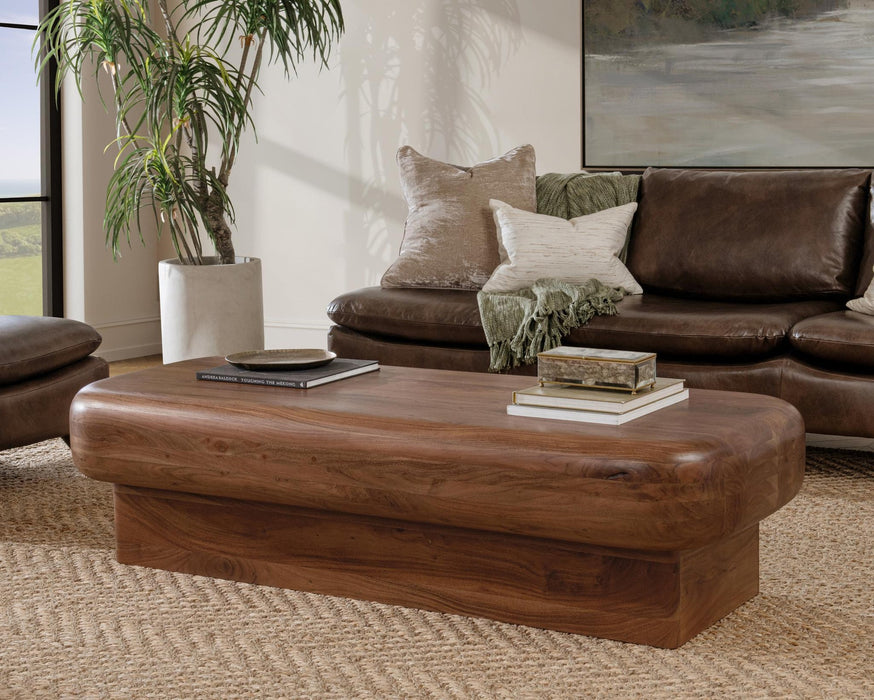 Classic Home - Craig Solid Wood Rectangle Coffee Table - 51005981 - GreatFurnitureDeal