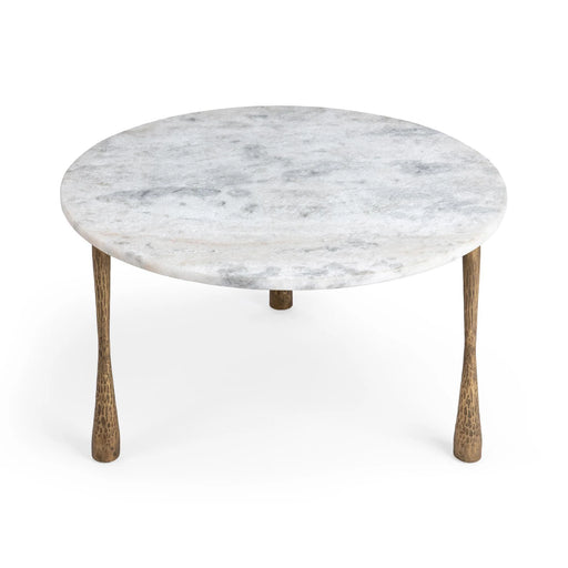 Classic Home - Venicia 32" Round Coffee Table in White Sage - 51007638 - GreatFurnitureDeal
