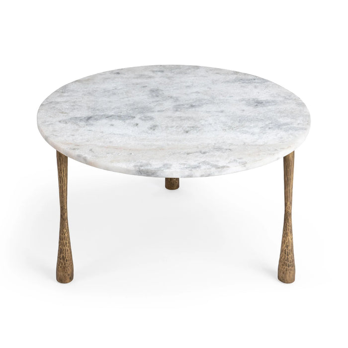 Classic Home - Venicia 32" Round Coffee Table in White Sage - 51007638